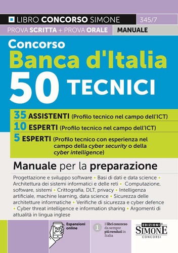 Concorso banca italia - d'italia, 50