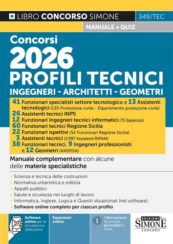 Concorsi 2026 profili - , tecnici