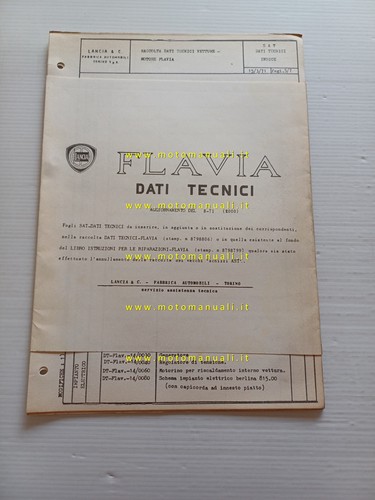 Lancia flavia manuale officina - flavia,